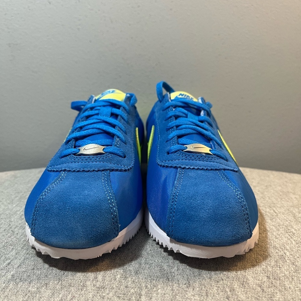 Nike Cortez BG Photo Blue Lemon Twist Shoe Size 6Y/Women 7.5 IB7748-406 - Picture 2 of 10
